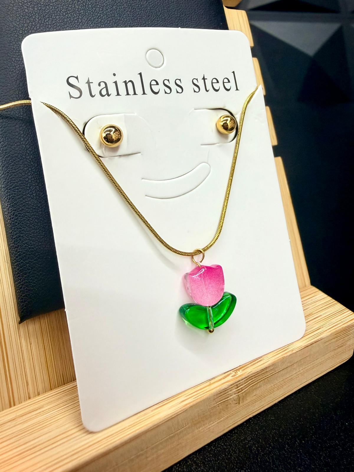 Set cadena y pantallas de  Tulipanes