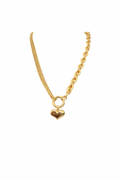 Collar corazón dos formas