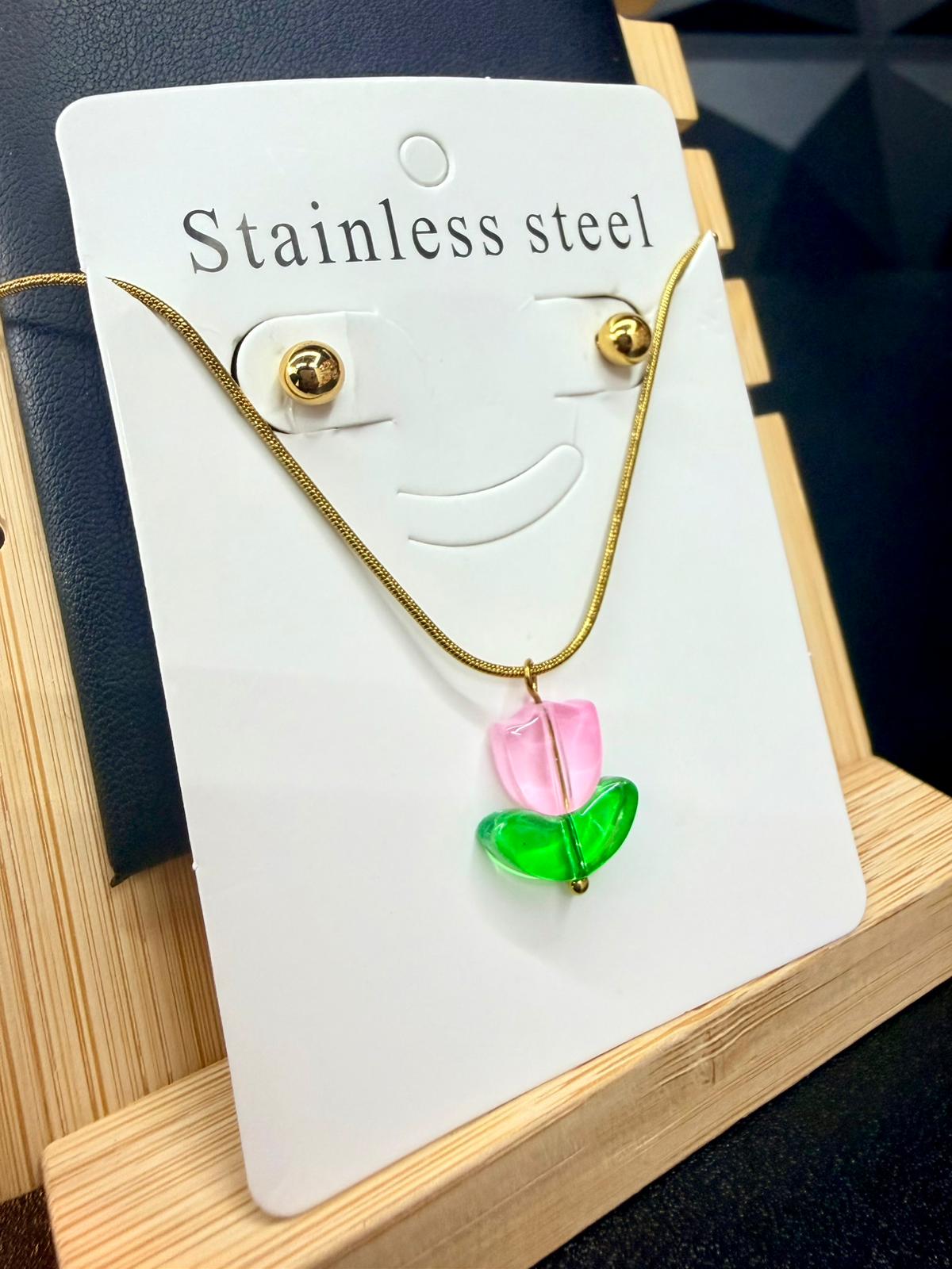 Set cadena y pantallas de  Tulipanes