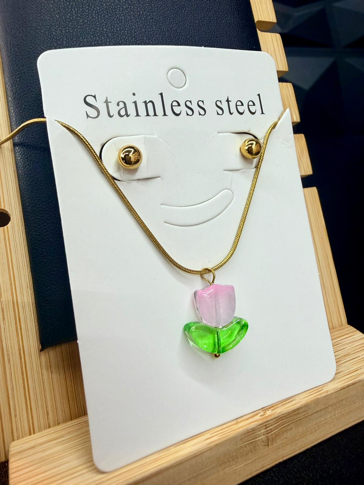 Set cadena y pantallas de  Tulipanes